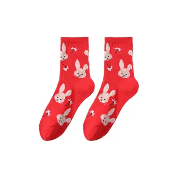 Tutuanna* Mid Calf Socks Women's 1 Pack Red