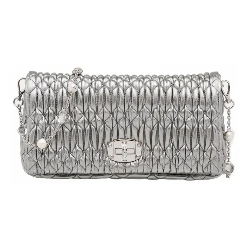 MIU MIU Leather Chain Bag, Handbag, Shoulder Bag, Crossbody Bag Women's ensemble