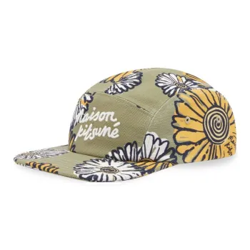 Maison Kitsune Cotton Baseball Caps Women's Green