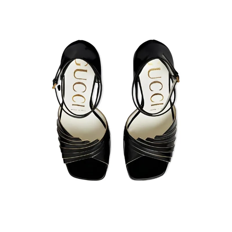 GUCCI Strap Sandals Women's Black-3