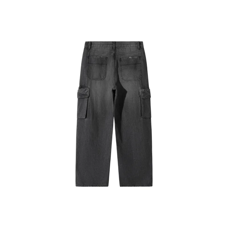 SANBAI STUDIO Jeans Unisex Washed Black-2