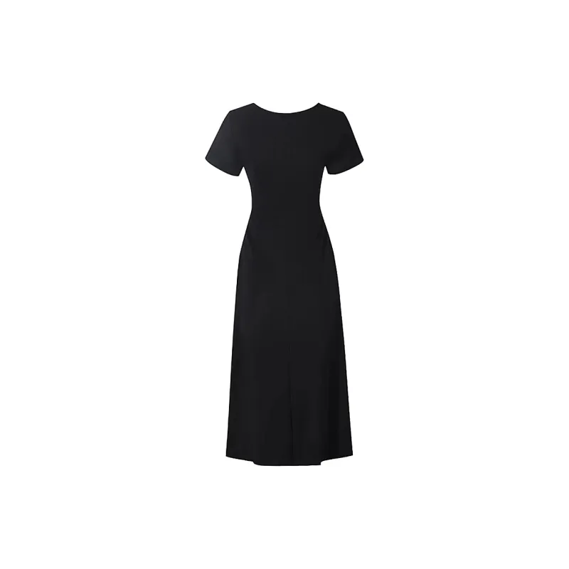 Incolore Short Sleeved Dresses Women's Black-1