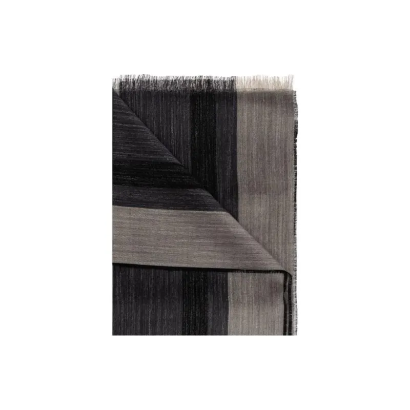 Ferragamo Striped Fringed Edge Scarf-1