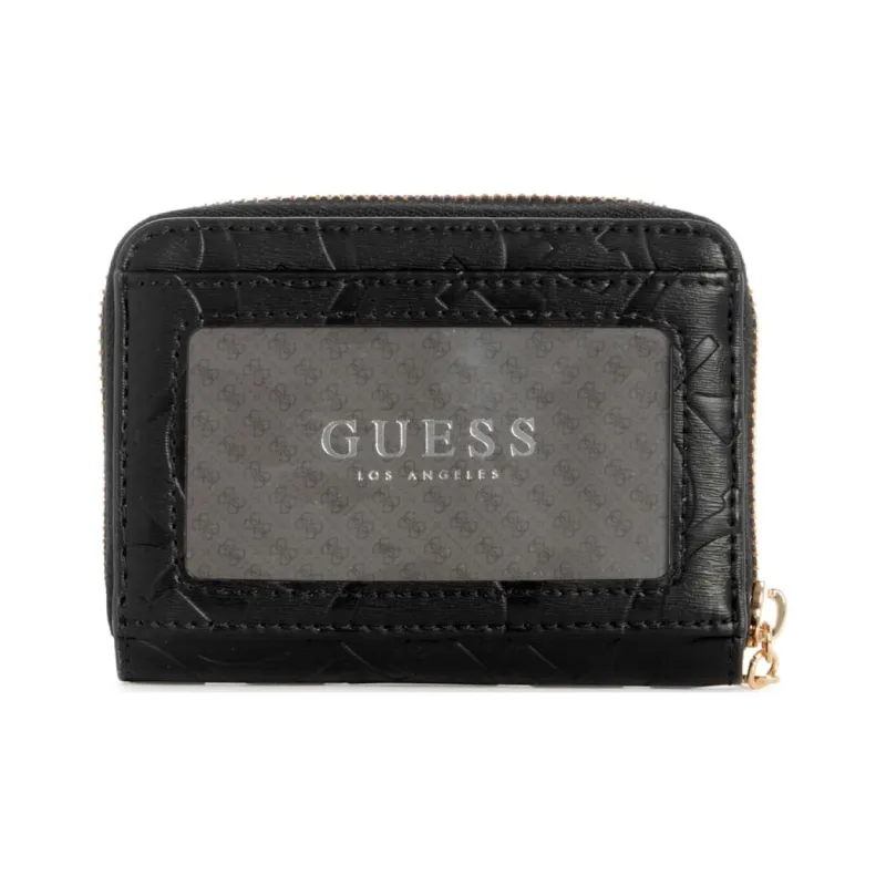 GUESS Artificial Leather Wallet Small Size Women's Black-1