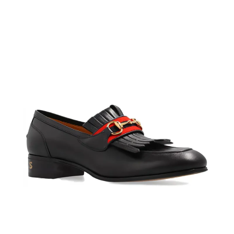 GUCCI Palm Springs Web Horsebit Loafers-1