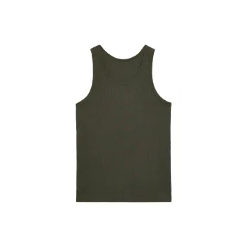 UNIQLO Tank Tops Unisex Dark Olive