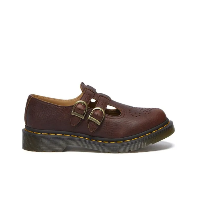 Dr.Martens Mary Jane Shoes Women's Red Brown-1