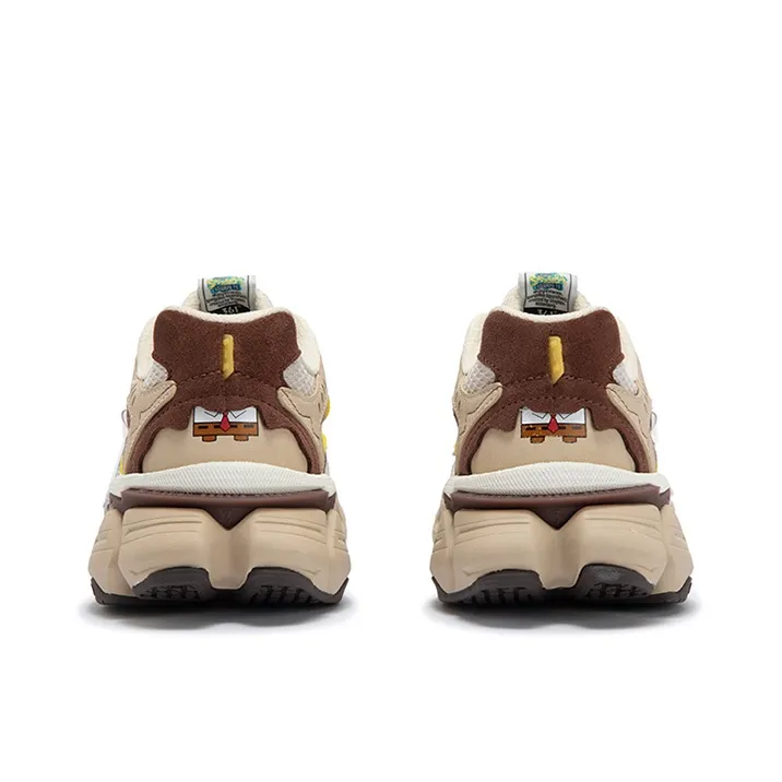 361° SpongeBob Anti-Slip Wear-Resistant Low-Top Casual Shoes Women's Apricot Tea Brown-3