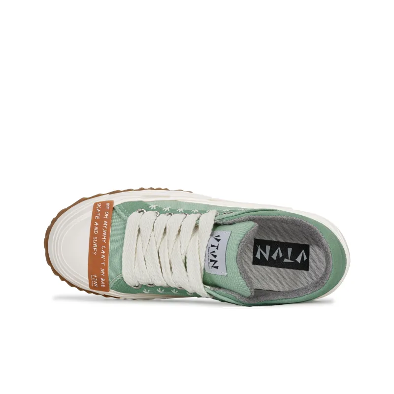 VTVN Falling Stars Meteor Series Low Top Skateboard Shoes Unisex Green-2