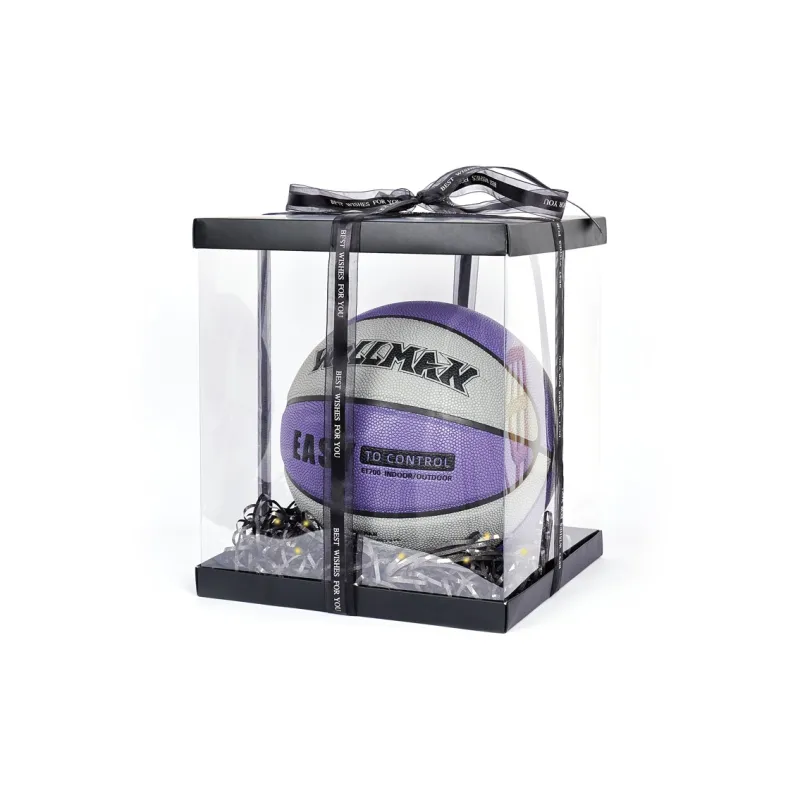 WELLman PU Basketball Gray Purple Size 7 Training Unisex-4