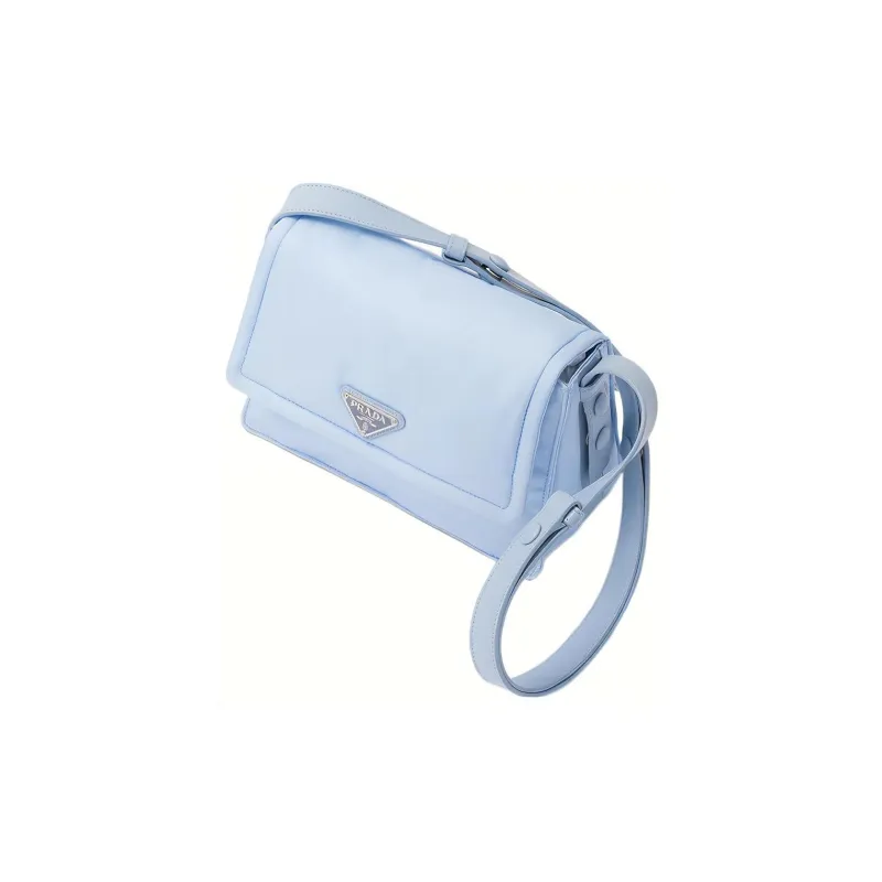PRADA Recycled Nylon Messenger Bag Shoulder Bag Crossbody Bag Handbag Regular Men's Blue-2