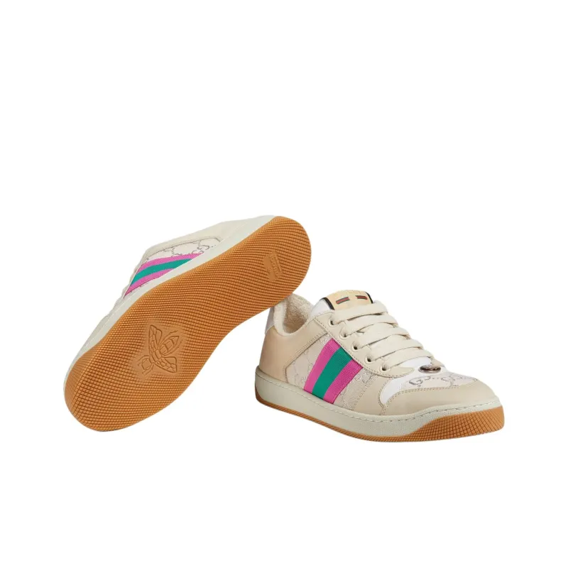 GUCCI Screener Cream Leather Women's-5