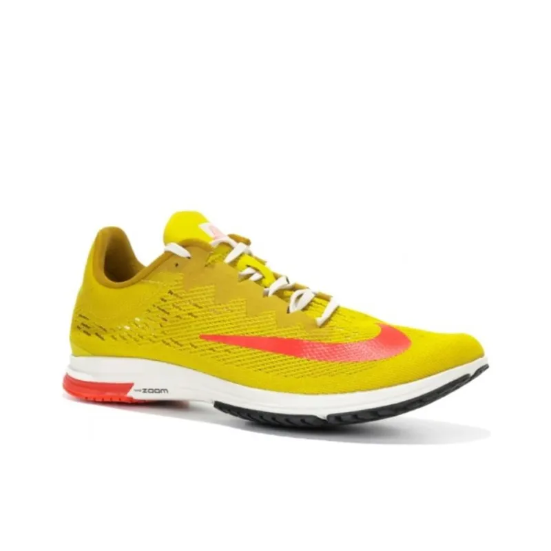 Nike Zoom Streak LT 4 Anti Slip Wear Resistant Low Top Marathon Running Shoes Men's Orange Yellow-3