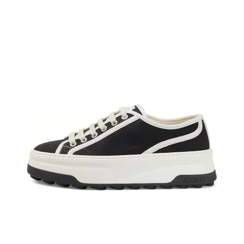 GUCCI Casual Shoes Women's Low-Top Black/White