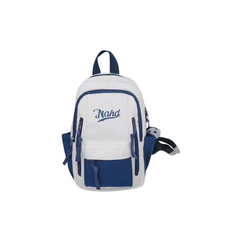 PULUWIRR Nylon Sling Bag Unisex Black/Khaki/White Red/White Green/White Blue-15