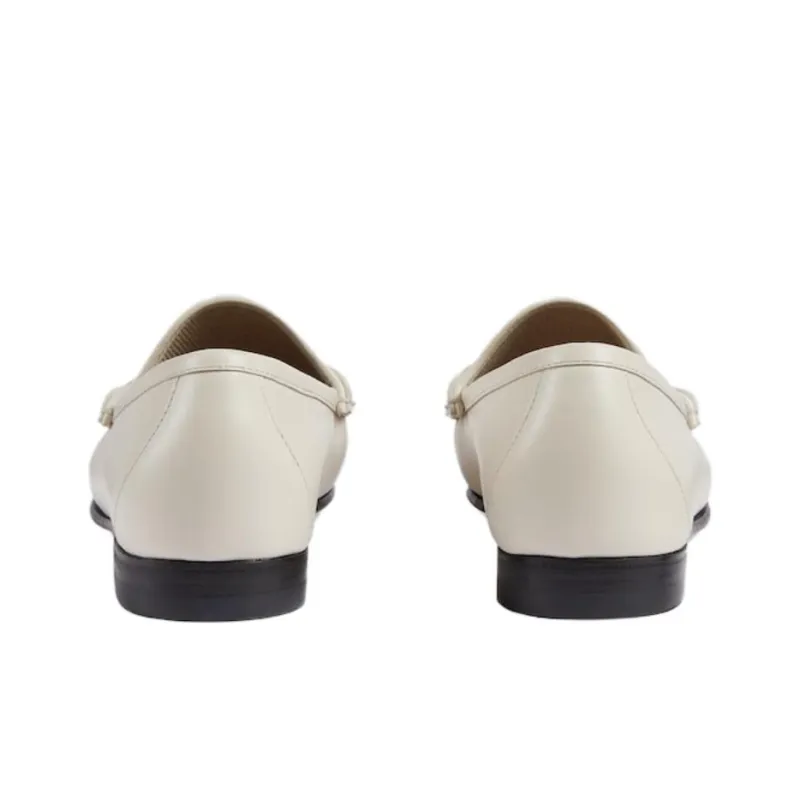 GUCCI Horsebit 1953 Horsebit Loafers Women's White-4