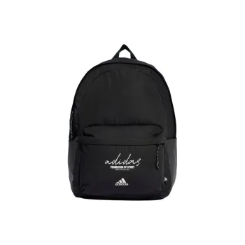 Adidas Recycled Polyester Backpack Regular Unisex Black & Gray White