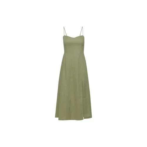 ARITZIA Slip Dresses Women's Bosana Green