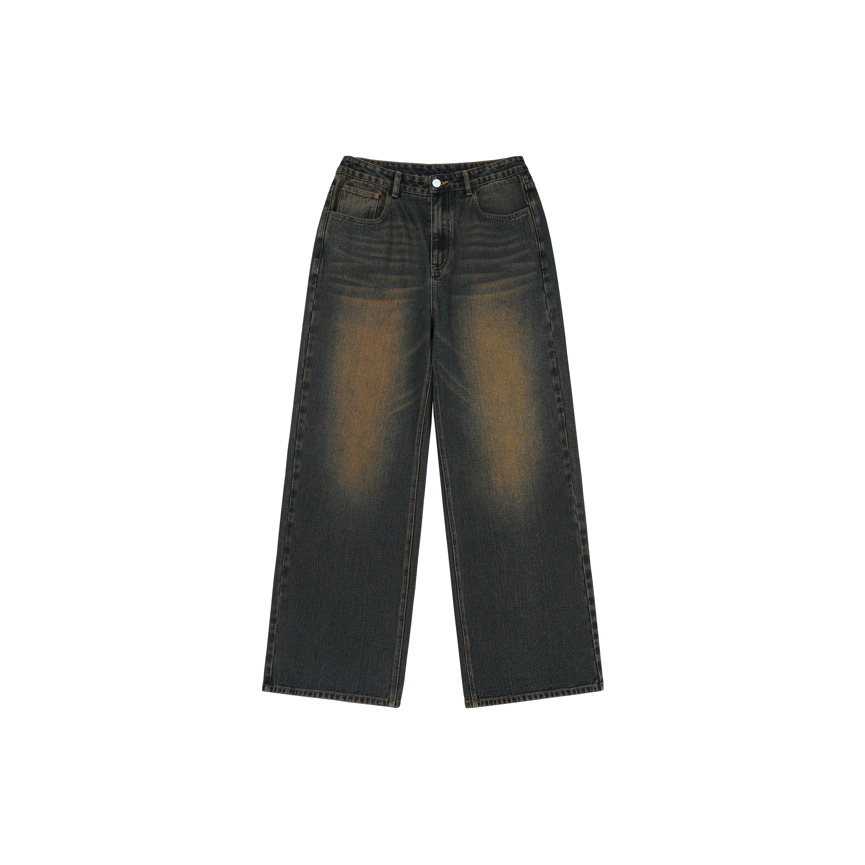 BJHG Jeans Unisex Washed Blue - POIZON BJHG Jeans Unisex Washed Blue - POIZON