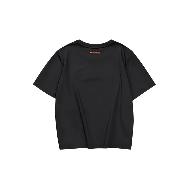 Skechers Funny Monster T Shirt Women's Carbon Black-1