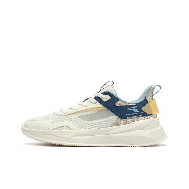 361° Abrasion Resistant Breathable Low Top Casual Shoes Men's White Blue-0