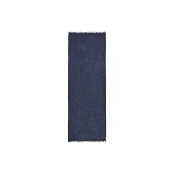 LOEWE Cashmere Calfskin Knit Scarves Women's Blue
