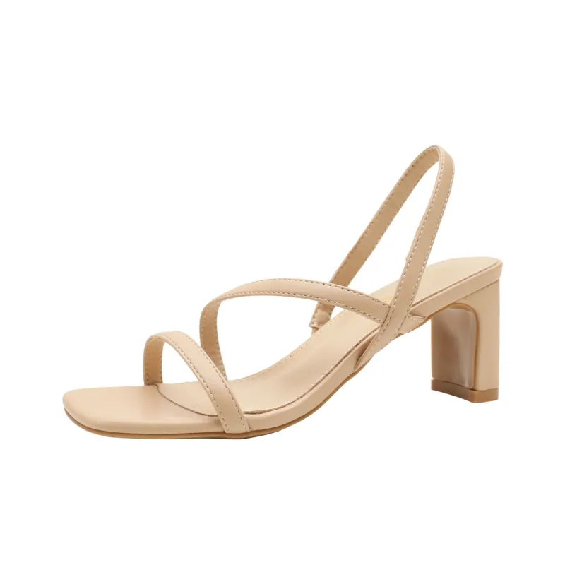 FOXER One Strap Sandals 7.2cm Women's-5