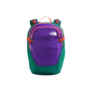 THE NORTH FACE Nylon Backpack Men's Purple Multicolor With Green And Bright Orange