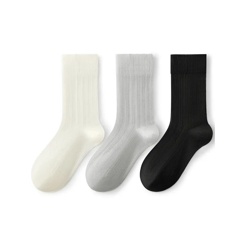 SHIWAJI Mid Calf Socks Women's 3 Pack-0