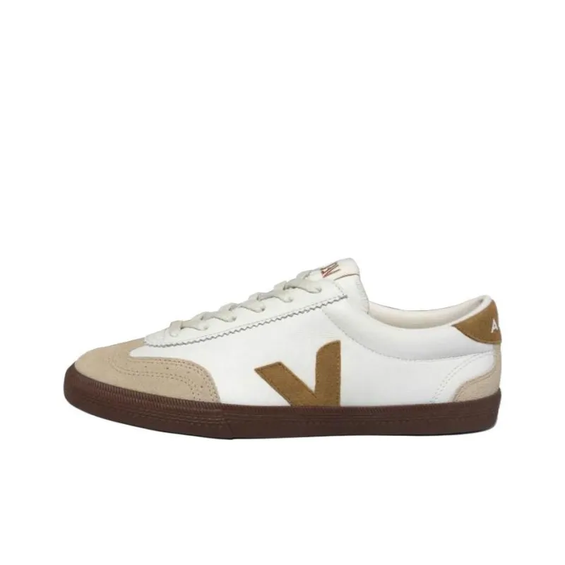 VEJA Volley Low Top Skateboard Shoes Unisex Gray White-0