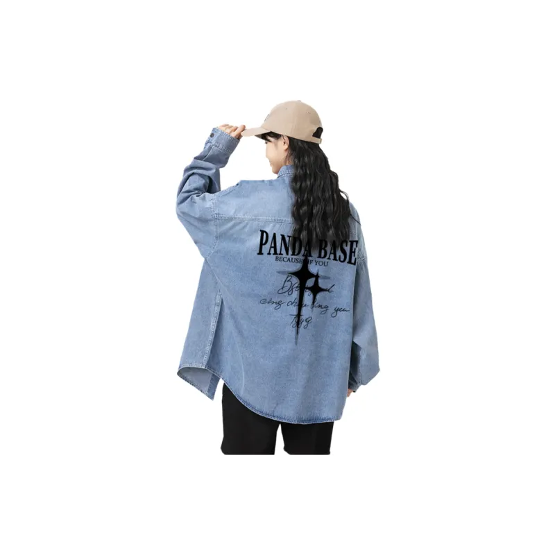PANDA BASE Shirts Women's Blue-1