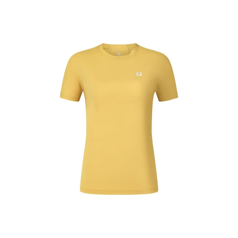 FILA x BBC EARTH T Shirt Women's Strawflower Yellow-2