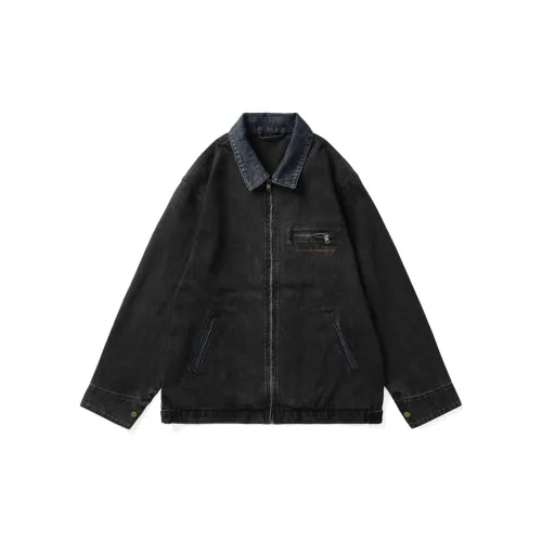 SWISS MILITARY Denim Jackets Men Black