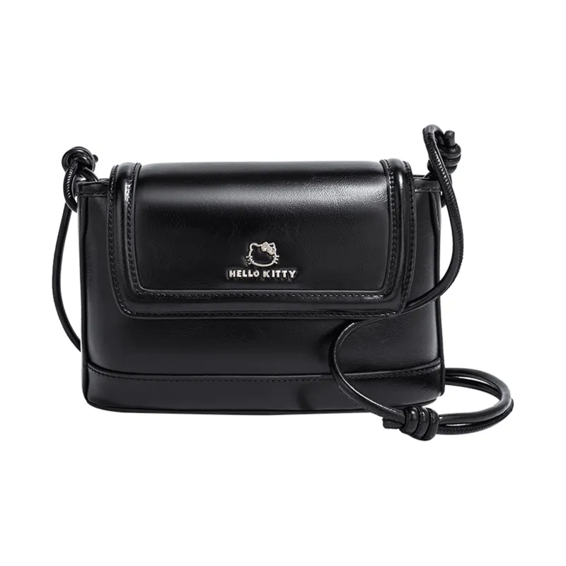 MESUCA Kitty Series PU With Synthetic Leather Crossbody Bag Small Size Women's Black/White/Ecru-6