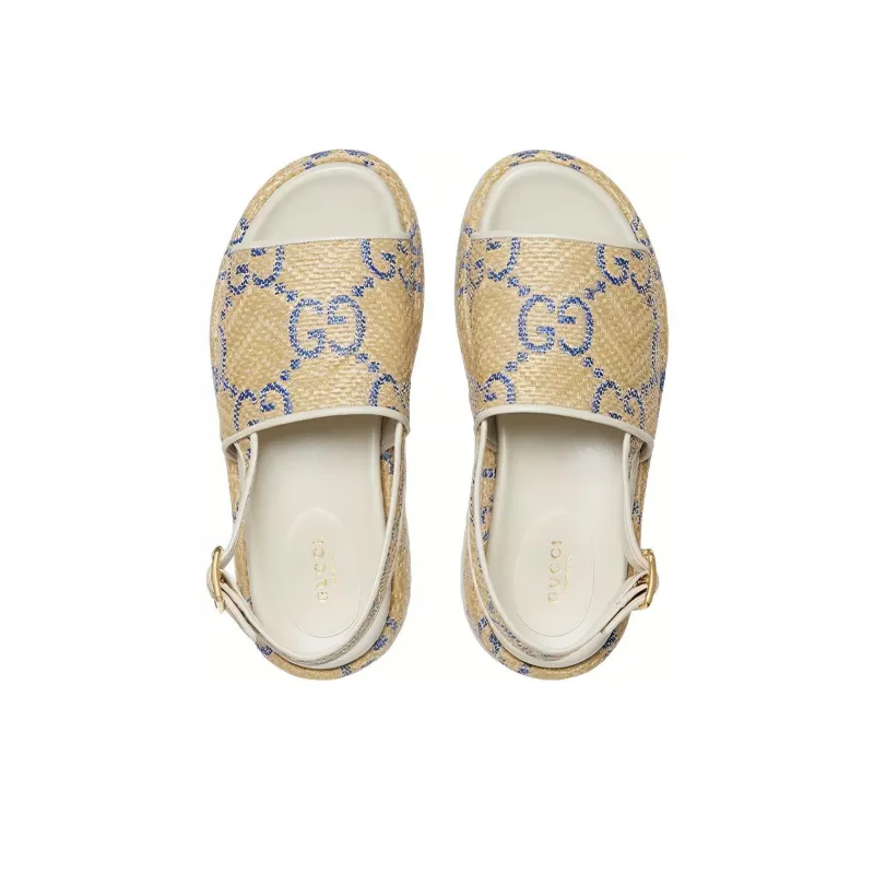 GUCCI Strap Sandals Women's Beige-2