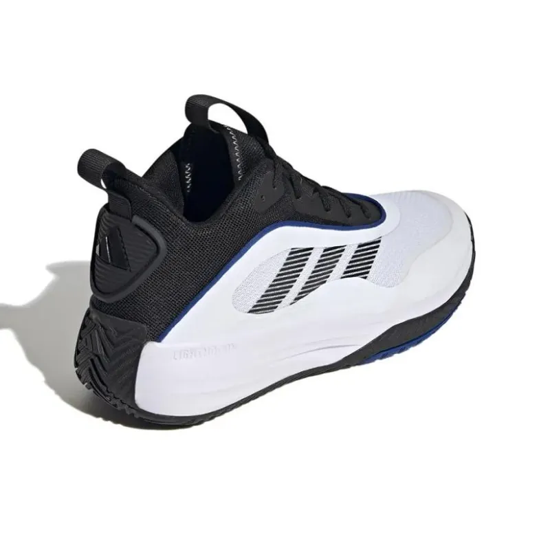 Adidas OwnTheGame Anti Slip And Wear Resistant Breathable Low Top Basketball Shoes Men's White Black-3