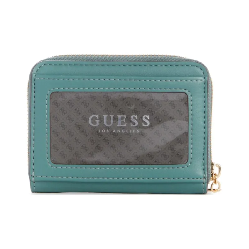 GUESS Artificial Leather Wallet Small Size Women's Green-1