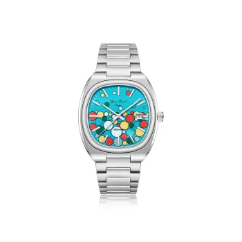 BJORN HENDAL Automatic Mechanical Movement Stainless Steel Watchband 40mm Blue Dial Unisex Exquisite Box
