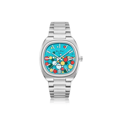 BJORN HENDAL Automatic Mechanical Movement Stainless Steel Watchband 40mm Blue Dial Unisex Exquisite Box