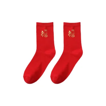 Tutuanna* Mid Calf Socks Unisex 1 Pack Lucky Rabbit
