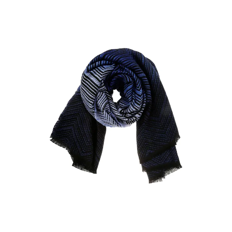 MISSONI Zig-Zag Patterned Frayed Edge Scarf-0