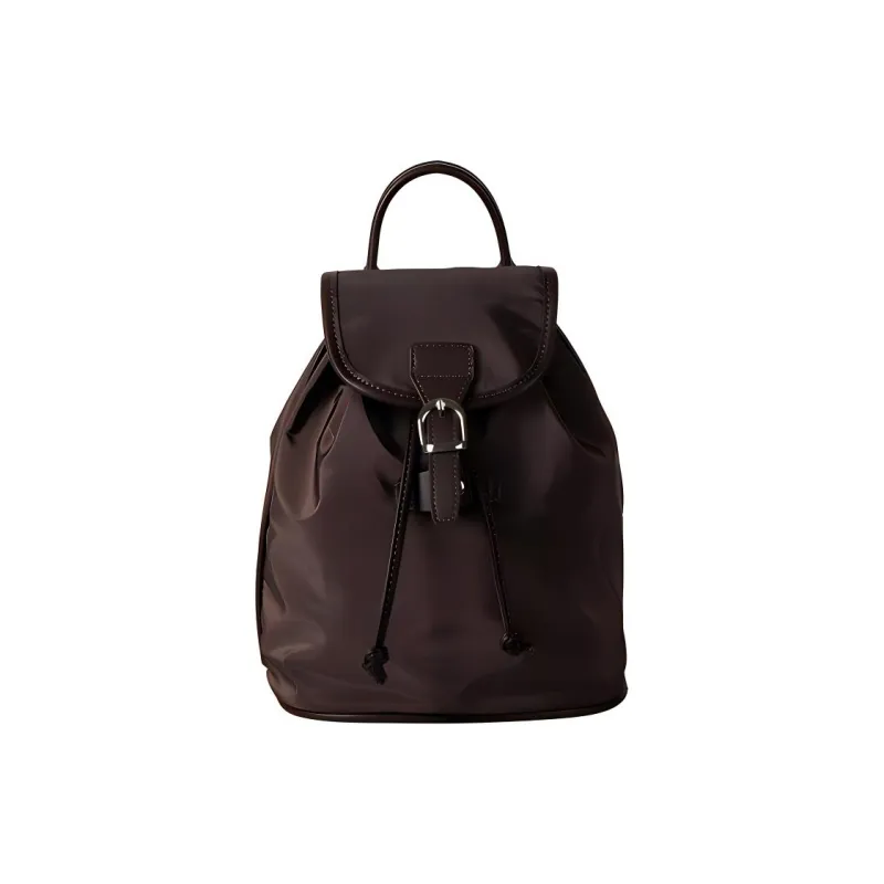 TTaG．baG Nylon Backpack Regular Women's Ecru/Black/Coffee/Dark Brown-7