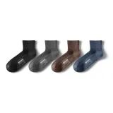 [Short]Black+Dark Heather Gray+Dark Blue+Brown