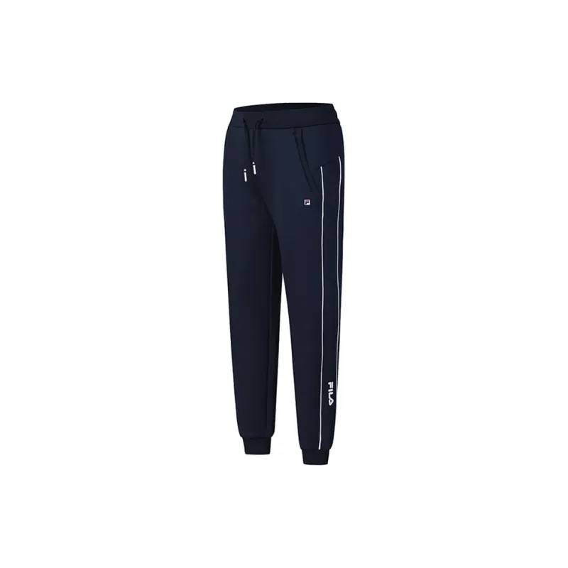 FILA Vintage Knitted Sweatpants Women's RD Royal Blue-1