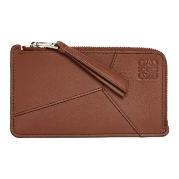 LOEWE Puzzle Calfskin Wallet Men's Brownie