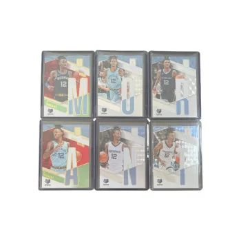 PANINI 2022 23 Elite, Grizzlies, Ja Morant, Waist King JA Letter Spelling MORANT Sports Cards 6 Pcs