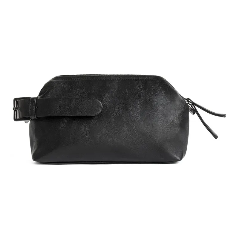TTaG．baG PU Clutch Unisex Black-2