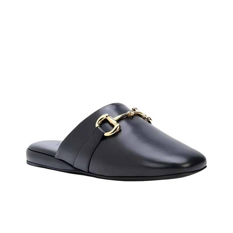 GUCCI 2015 Re Edition Princetown Wrap toe Slippers Women's Black-2