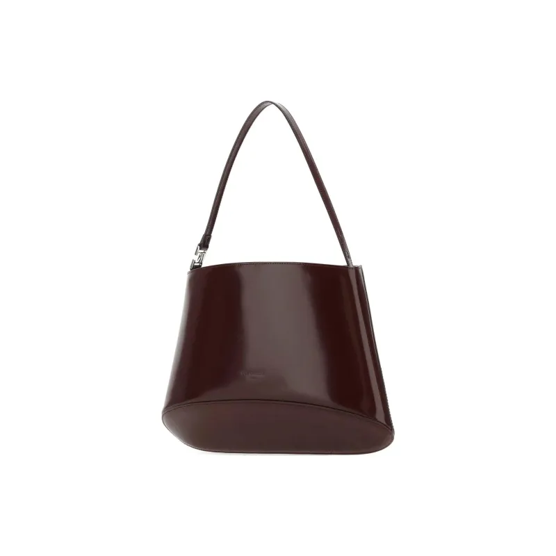 LOW CLASSIC Leather One Shoulder Handbag Women's Grape-1