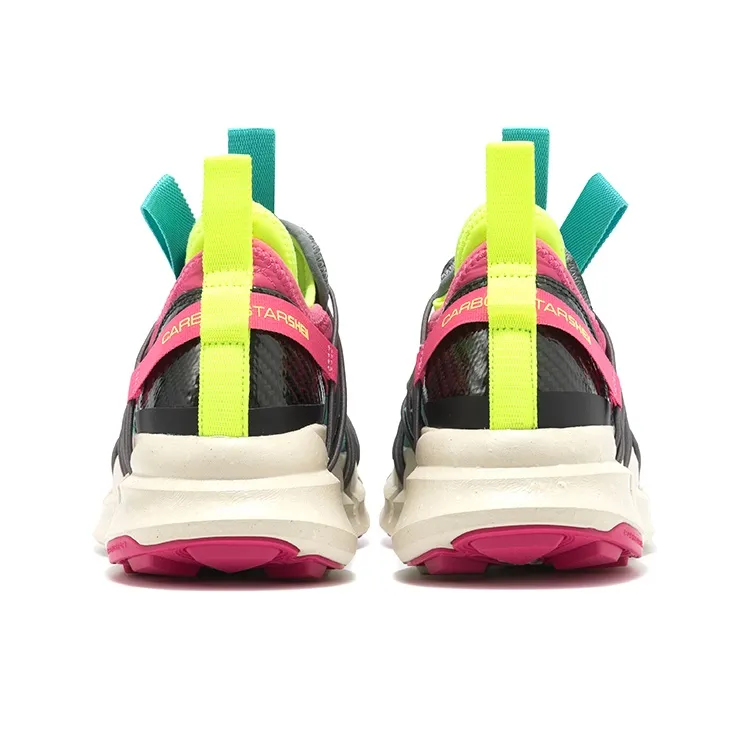 CARBONSTAR PRO Core Series Cushioning Wear Resistant Low Top Running Shoes Women's Lake Green & Peach Red-2